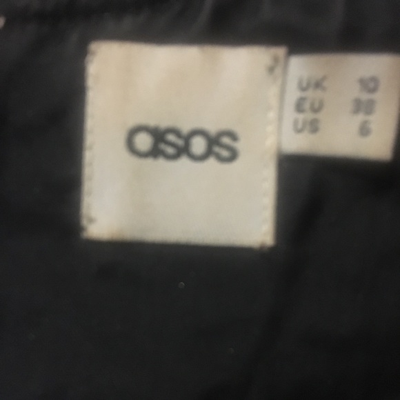 SALE💥ASOS Horizontal Stripe Tweed Zip-Front Dress - Picture 6 of 7